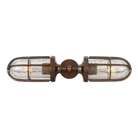 Clayton Double Well Glass Wall Light 