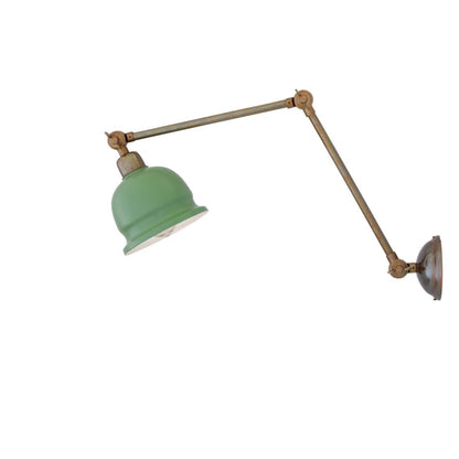 Nico Vintage Adjustable Arm Picture Light with Brass Shade