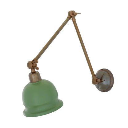 Nico Vintage Adjustable Arm Picture Light with Brass Shade