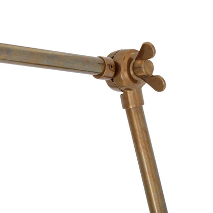 Nico Vintage Adjustable Arm Picture Light with Brass Shade