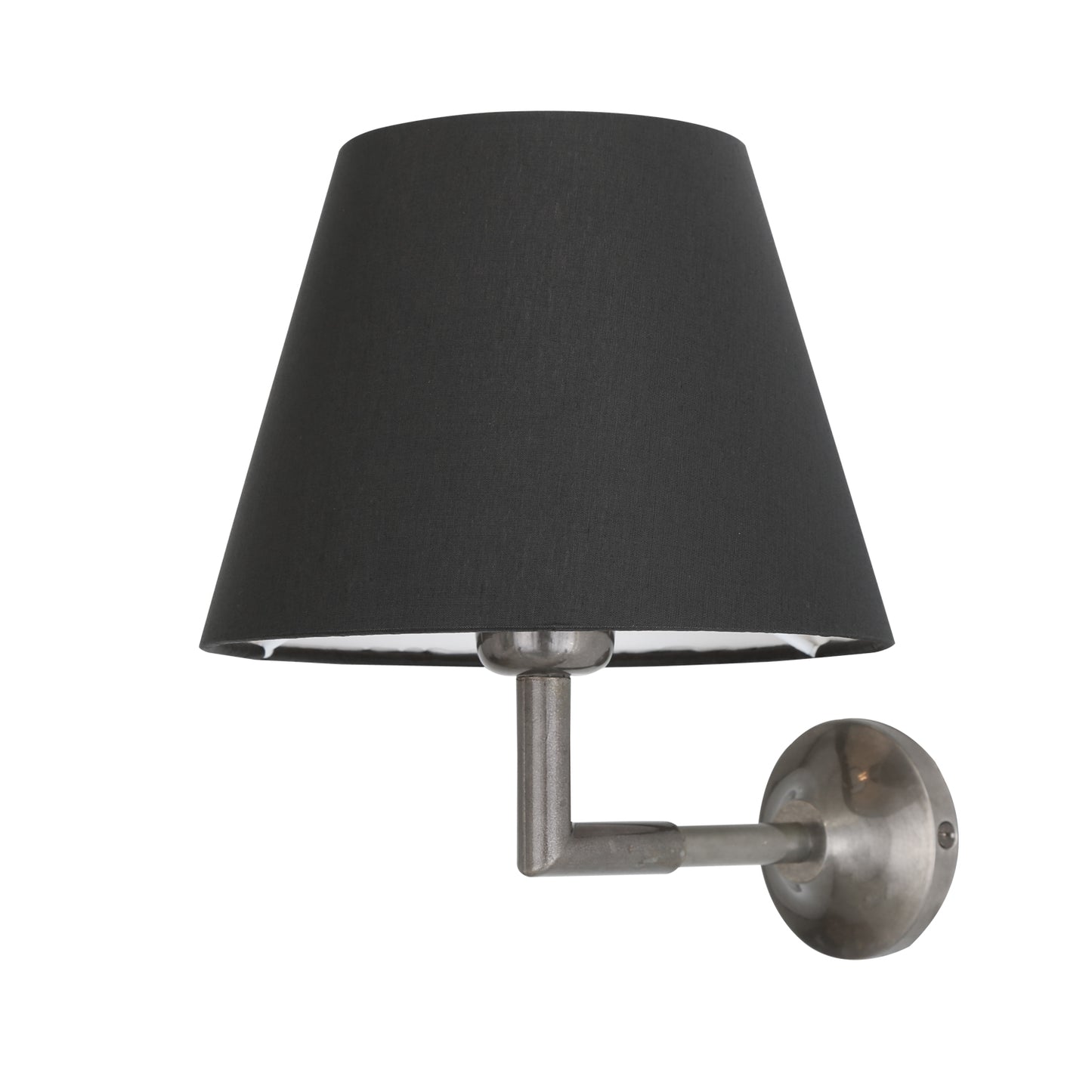Kilkee Modern Brass Wall Light with Empire Fabric Shade