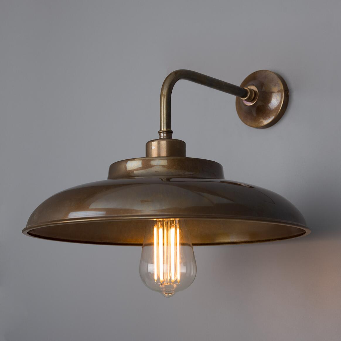 Telal Industrial Brass Factory Wall Light