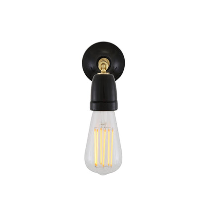 Cabra Swivel Wall Light with Ceramic Lamp Holder