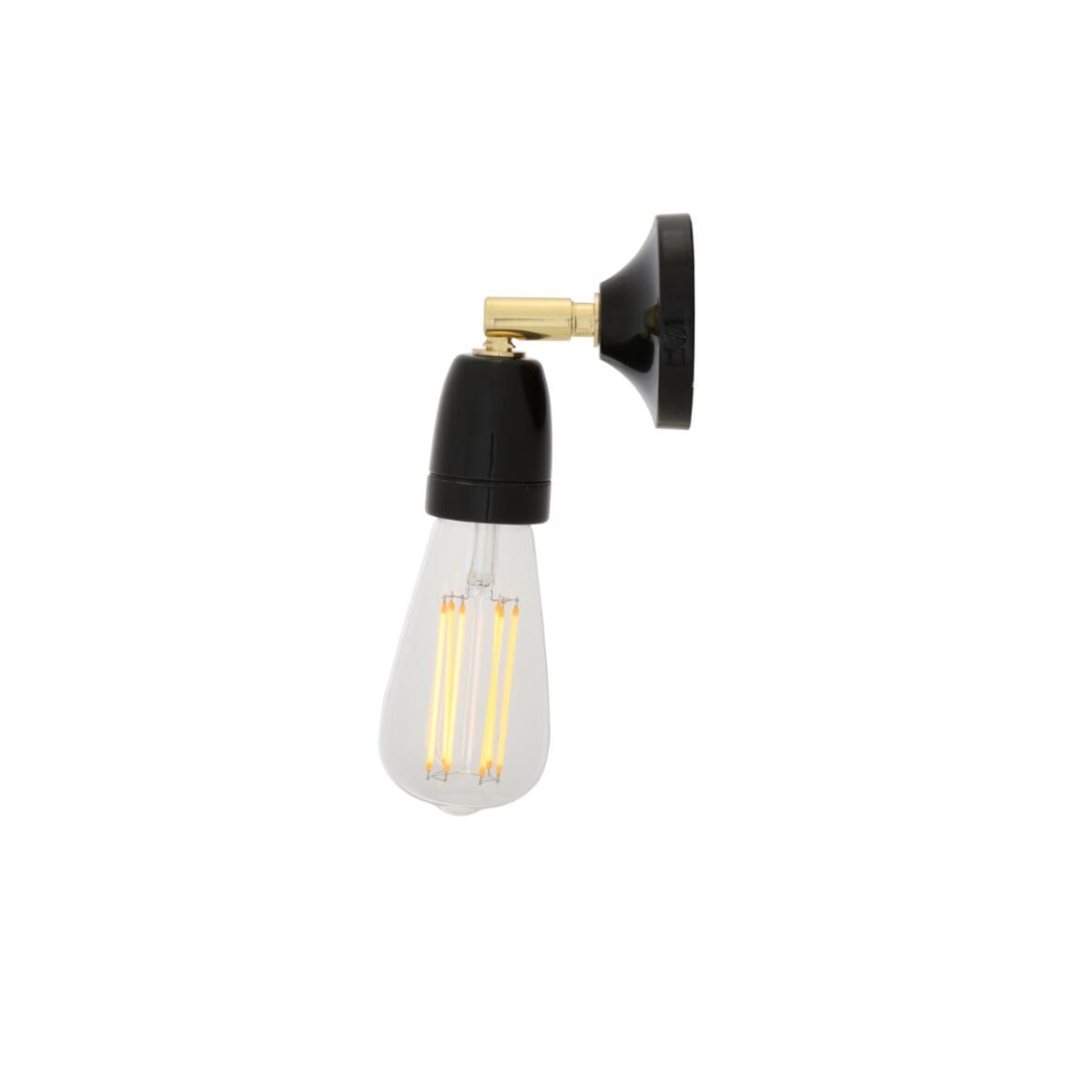 Caltra Small Swivel Wall Light with Ceramic Lamp Holder