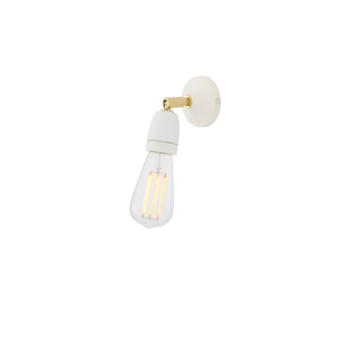 Caltra Small Swivel Wall Light with Ceramic Lamp Holder