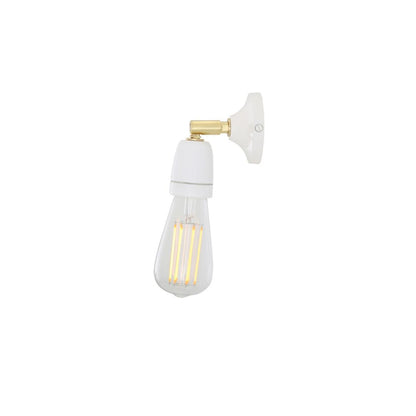 Caltra Small Swivel Wall Light with Ceramic Lamp Holder