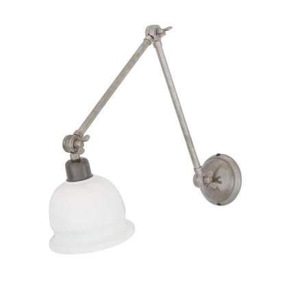 Nico Vintage Adjustable Arm Picture Light with Brass Shade