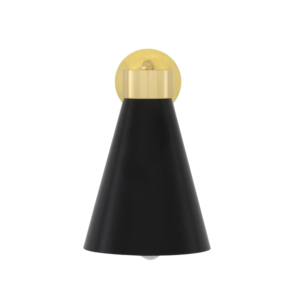 Kamina Brass Wall Light with Cone Shade