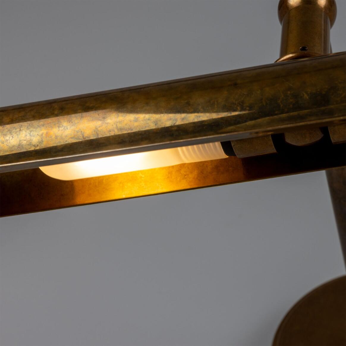 Galle Fixed-Arm Solid Brass Picture Light 35.5cm IP65