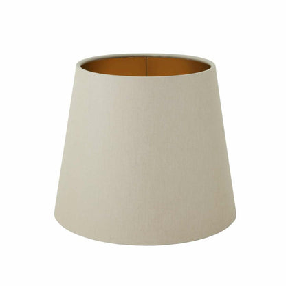 Kangos Polished Brass and Black Pillar Wall Light with Fabric Shade